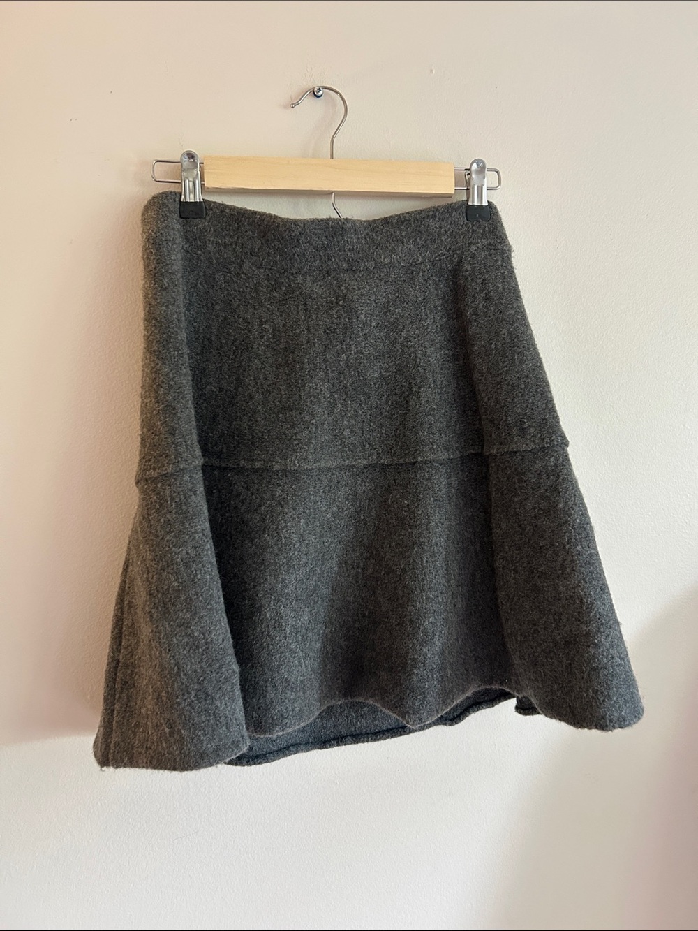 Gray Warm A-Line Skirt - Picture 3 of 3